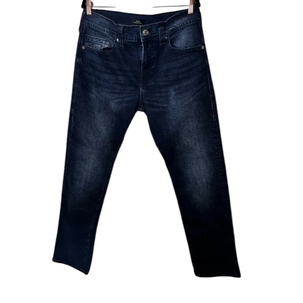 True Religion Ricky relaxed straight jeans in excellent condition dark wash 34